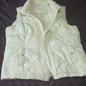 Charter Club Off-White Quilted Vest